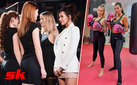 onlyfans stars inked dory and karina pedro|MMA fighters surprise crowd by kissing at face